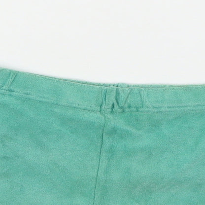St Micheal Girls Green  Jersey Sweat Shorts Size 7-8 Years