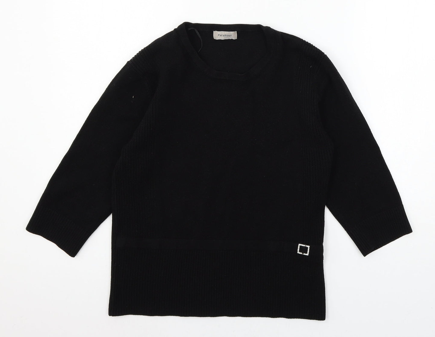 Womens UK Size XL Paramour Black Pullover Jumper