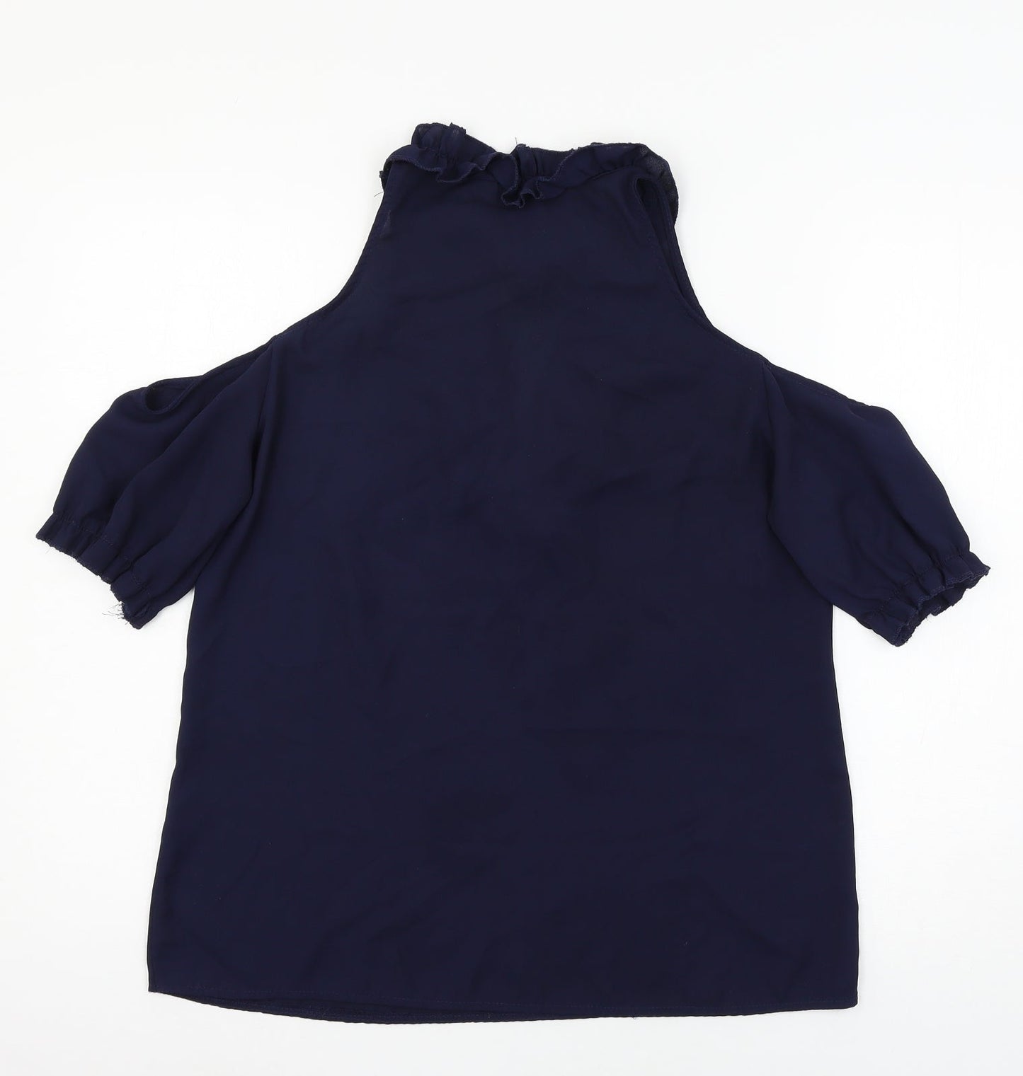 Womens UK Size 10 Urban Mist Blue Basic Blouse