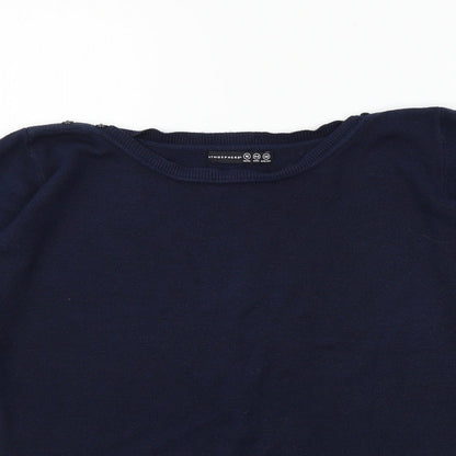 Womens UK Size 16 Atmosphere Blue Pullover Jumper