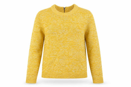 Peacocks Womens Yellow  Knit Pullover Jumper Size L