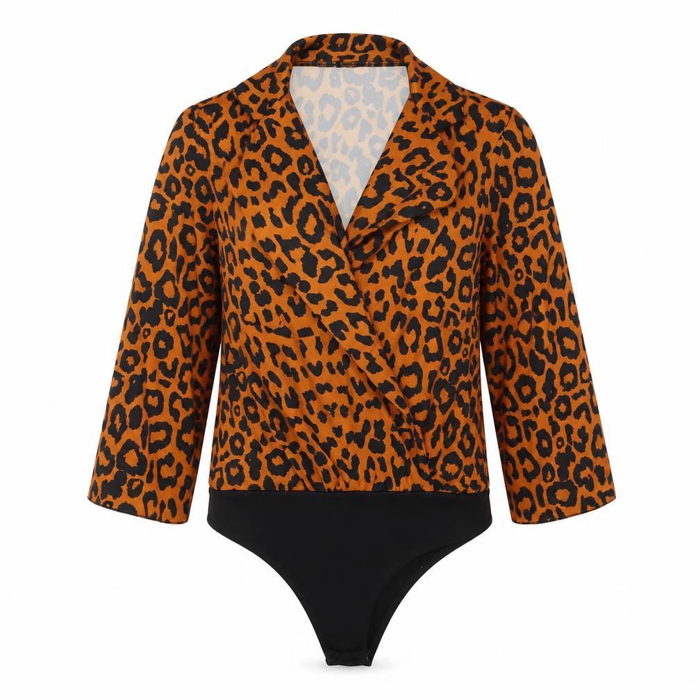 Womens UK Size 6 Boohoo One-Piece Orange Bodysuit