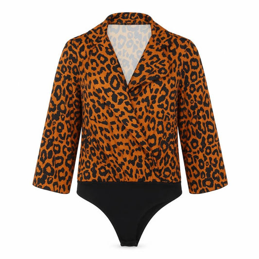Womens UK Size 6 Boohoo One-Piece Orange Bodysuit