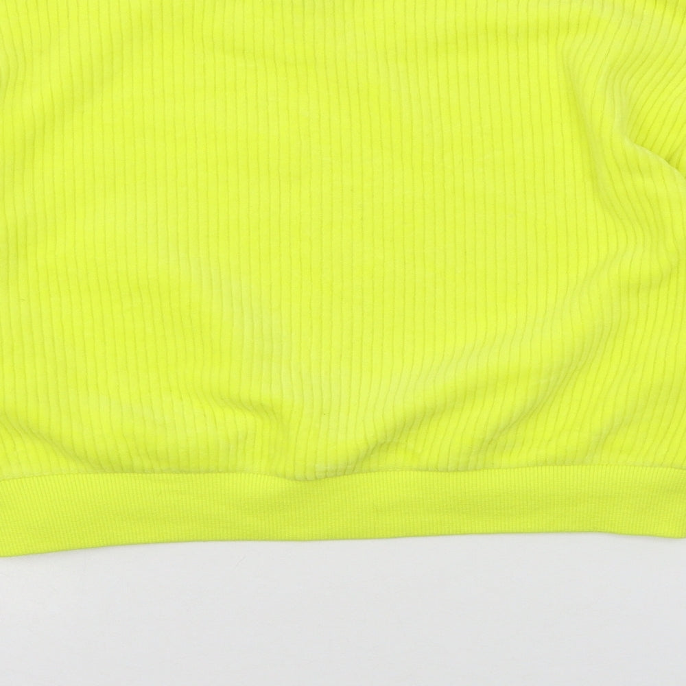 Womens UK Size S FOREVER 21 Yellow Pullover Sweatshirt