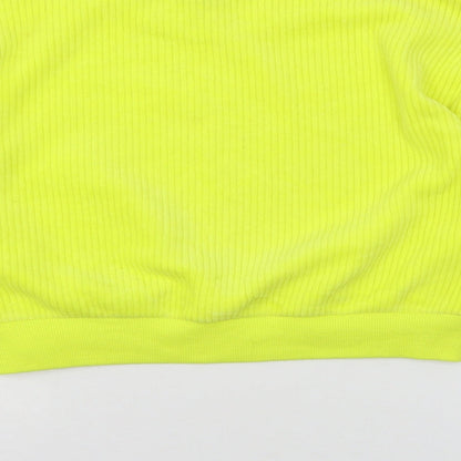 Womens UK Size S FOREVER 21 Yellow Pullover Sweatshirt