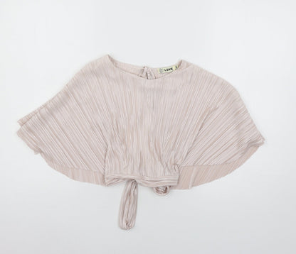 Womens UK Size XS Love Pink Basic Blouse