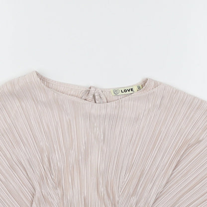 Womens UK Size XS Love Pink Basic Blouse