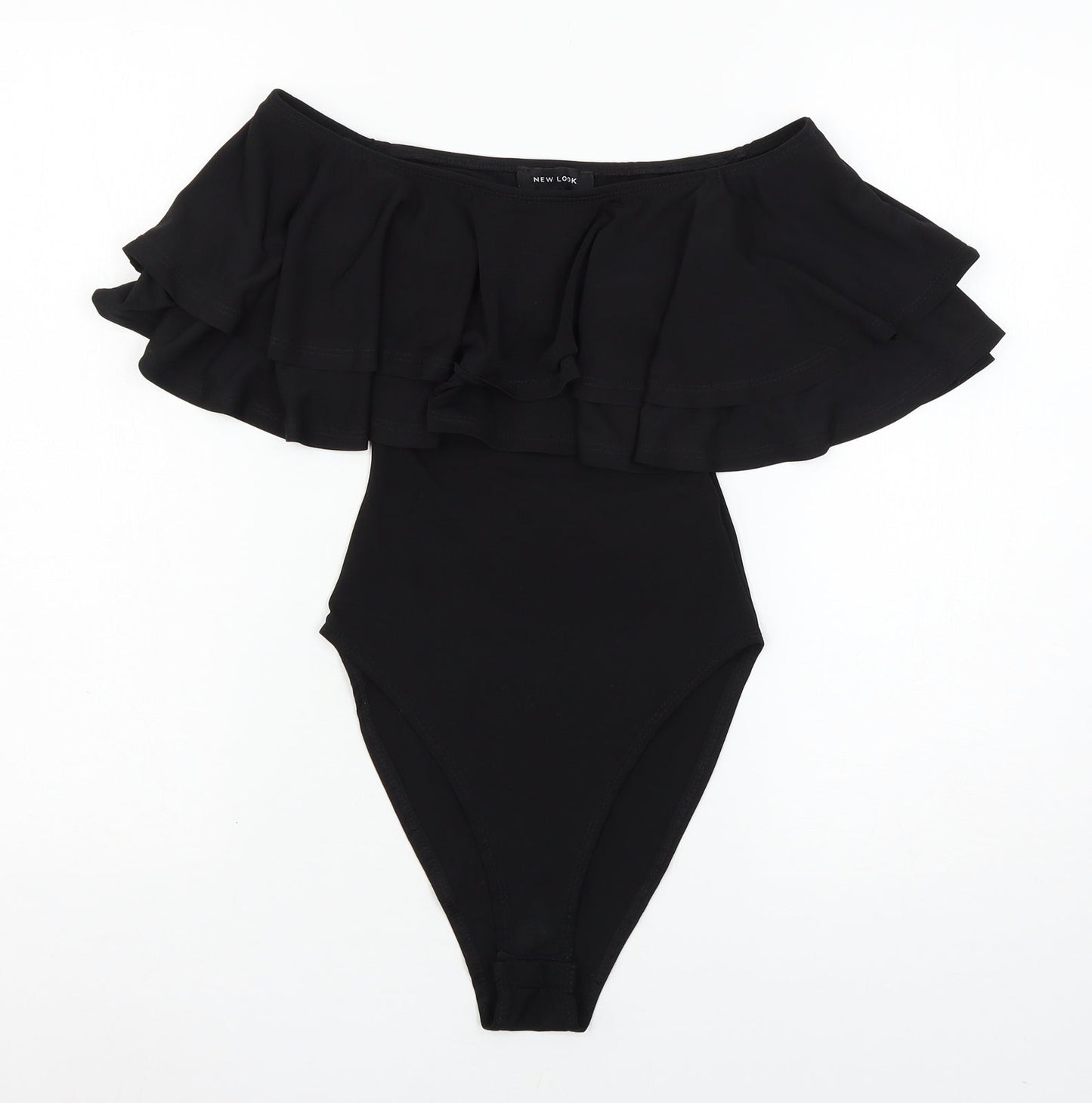 New Look Womens Black   Bodysuit One-Piece Size 6