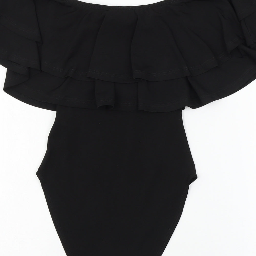 New Look Womens Black   Bodysuit One-Piece Size 6