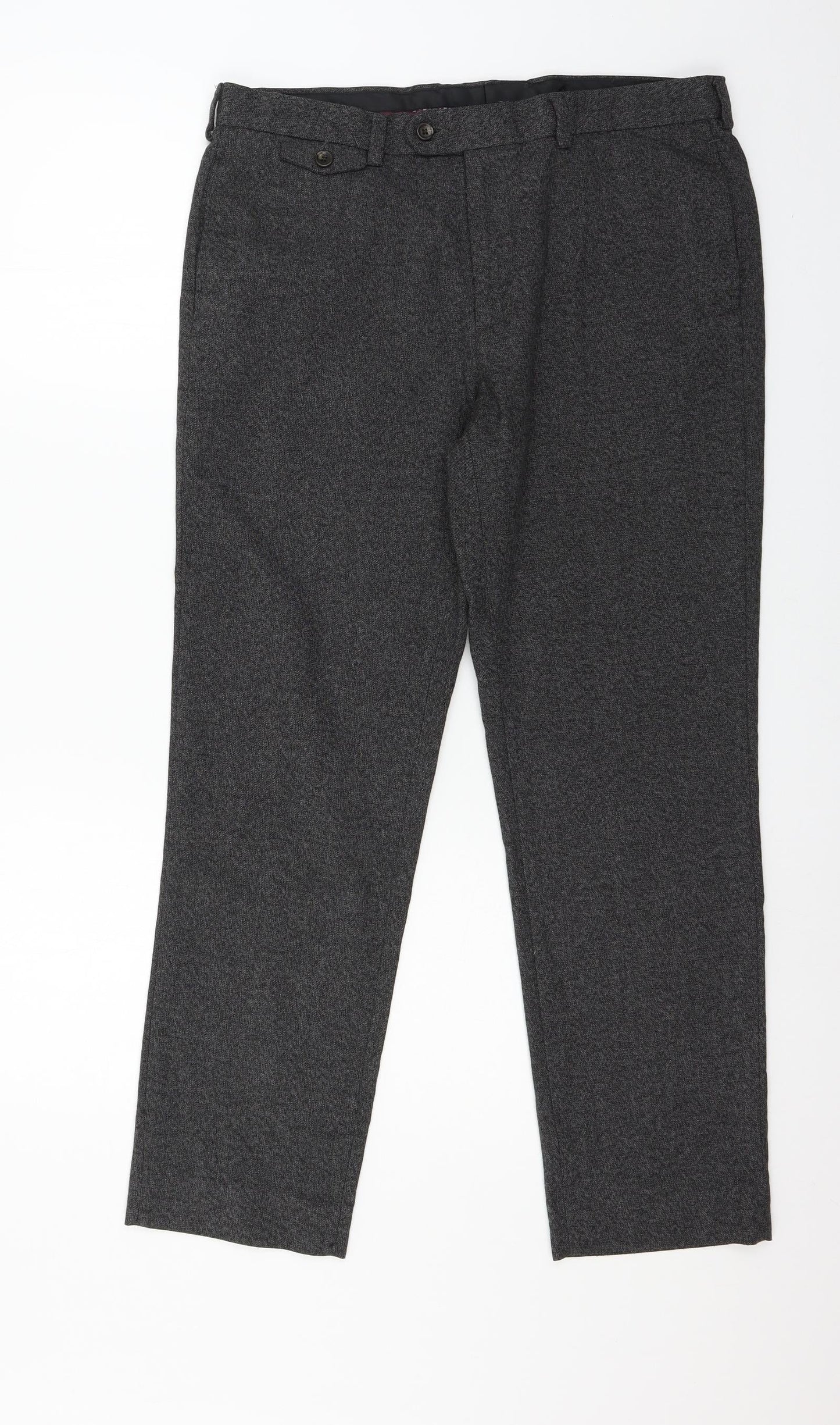 Burton Mens Grey   Trousers  Size 34 in L28 in