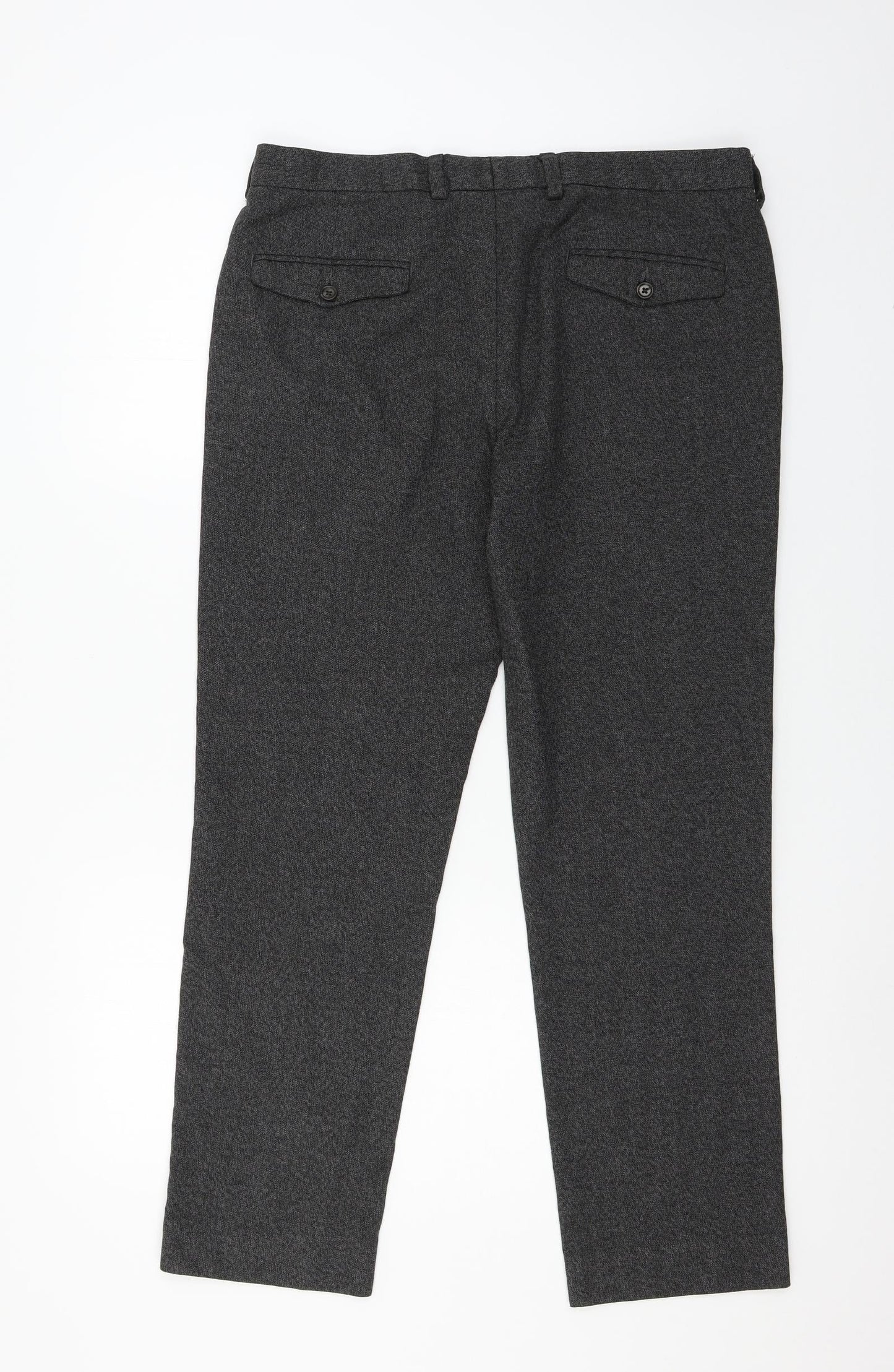 Burton Mens Grey   Trousers  Size 34 in L28 in