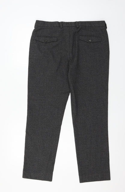 Burton Mens Grey   Trousers  Size 34 in L28 in