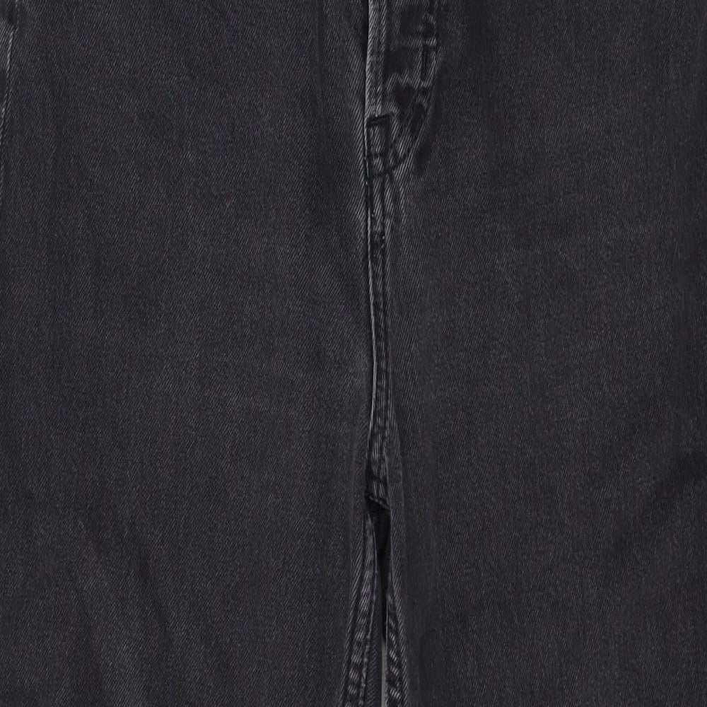 Womens UK Size 8 Divided Regular Fit Mom Grey Jeans