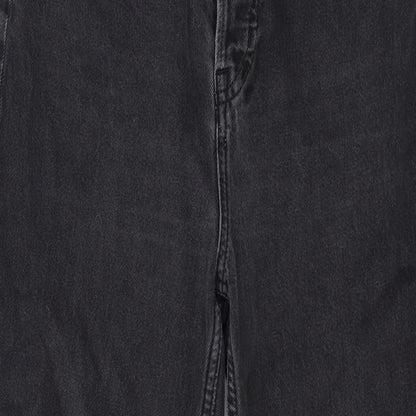 Womens UK Size 8 Divided Regular Fit Mom Grey Jeans