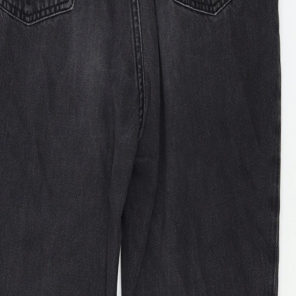Womens UK Size 8 Divided Regular Fit Mom Grey Jeans