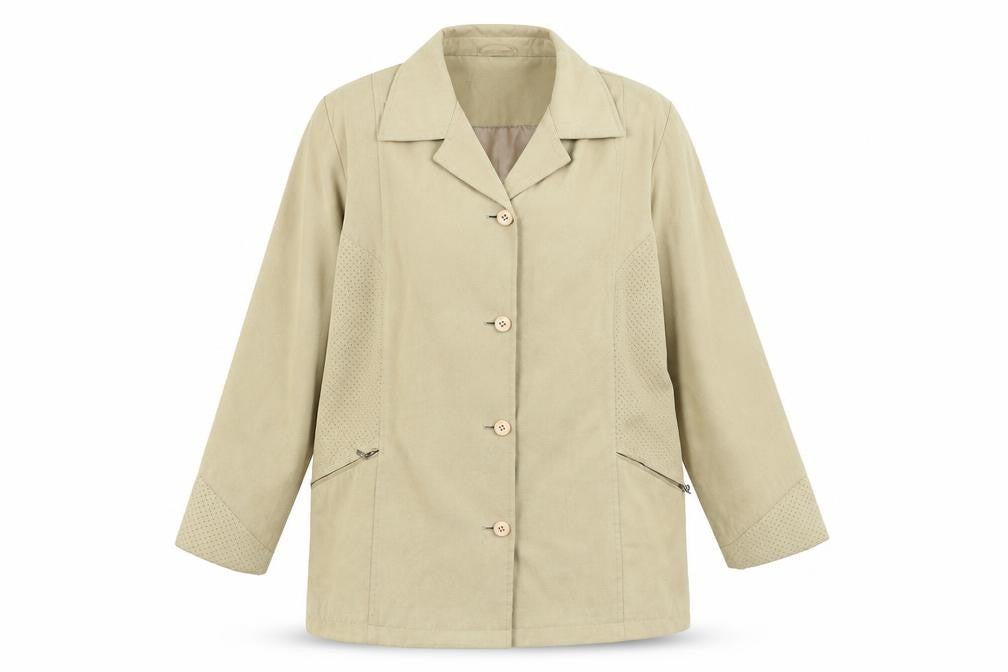 Womens UK Size 14 Klass Beige Pea Coat