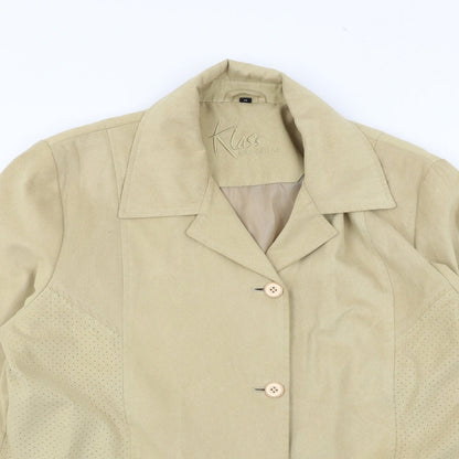 Womens UK Size 14 Klass Beige Pea Coat