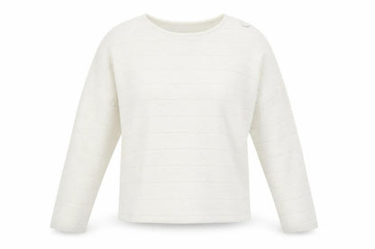 New Look Womens White  Jersey Pullover Sweatshirt Size S