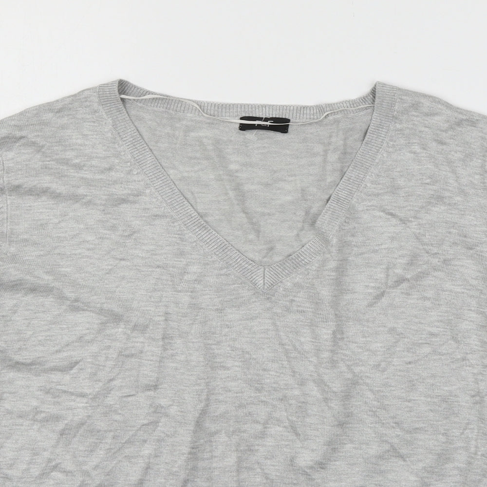 F&F Womens Grey  Knit Pullover Jumper Size 18