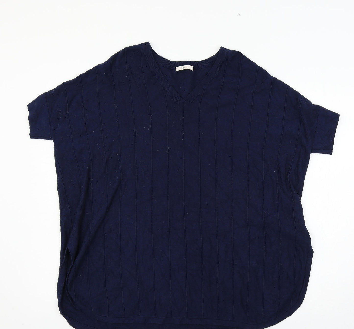 TU Womens Black  Knit Pullover Jumper Size 12