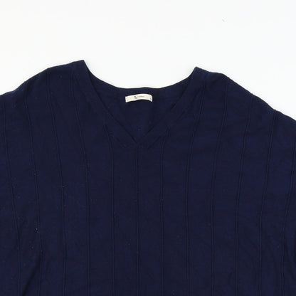 TU Womens Black  Knit Pullover Jumper Size 12