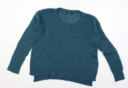 George Womens Blue  Knit Pullover Jumper Size 12