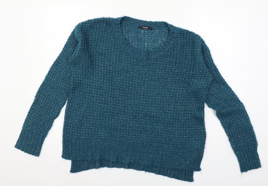 George Womens Blue  Knit Pullover Jumper Size 12