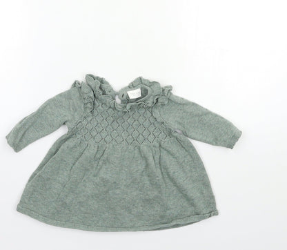 NEXT Baby Green   Jumper Dress  Size 0-3 Months