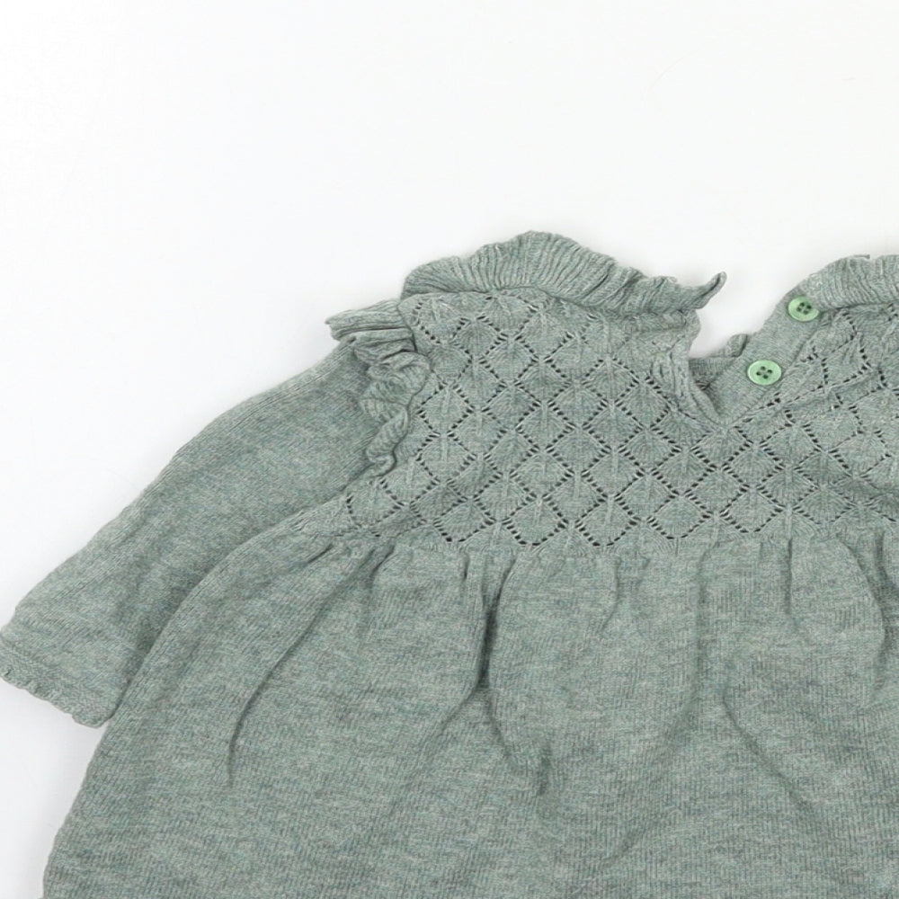 NEXT Baby Green   Jumper Dress  Size 0-3 Months