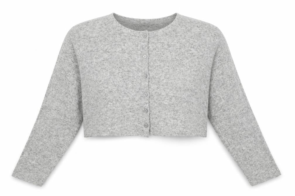 Womens UK Size 10 Misspap Grey Cardigan Jumper