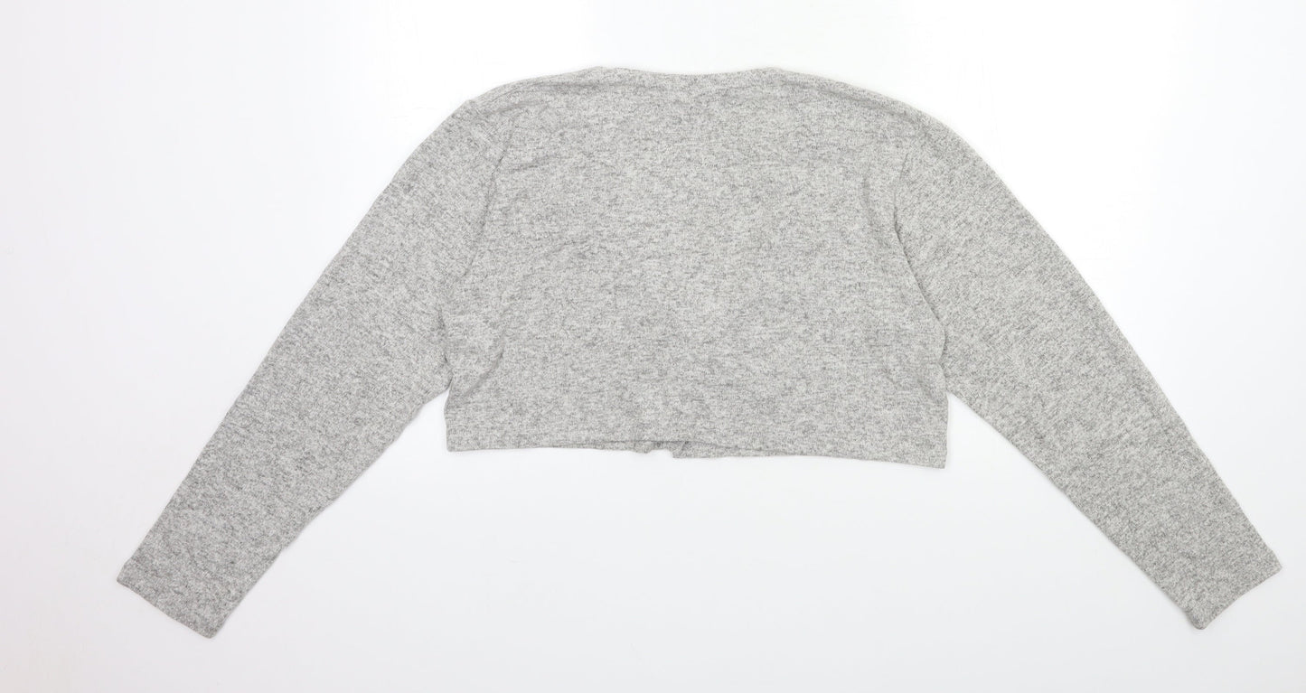 Womens UK Size 10 Misspap Grey Cardigan Jumper