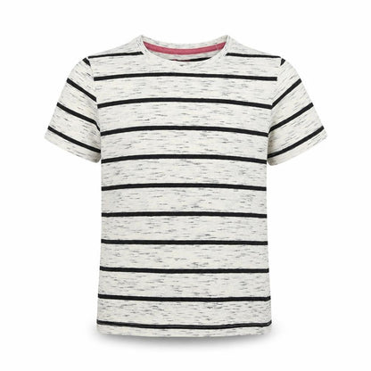Tu Boys Beige Striped  Basic T-Shirt Size 10 Years