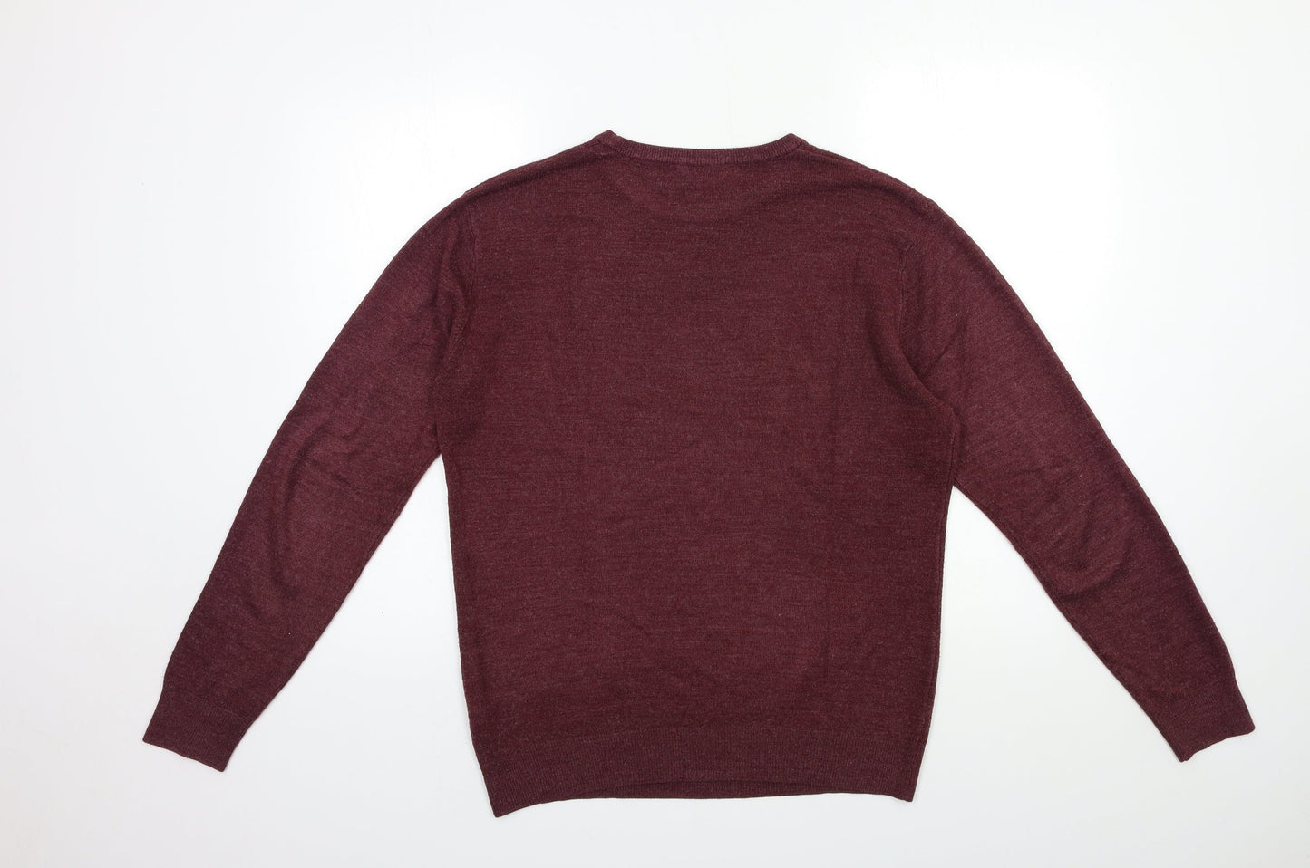 Cedar Wood State Mens Red  Knit Pullover Jumper Size M