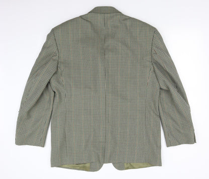 West Lake Mens Green Houndstooth  Jacket Blazer Size 44