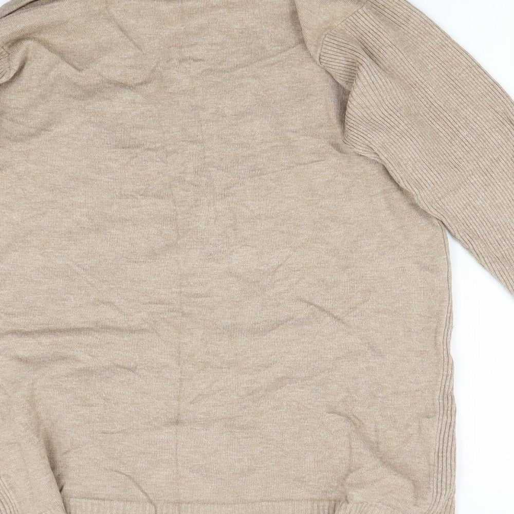 Womens UK Size M BM Collection Beige Cardigan Jumper