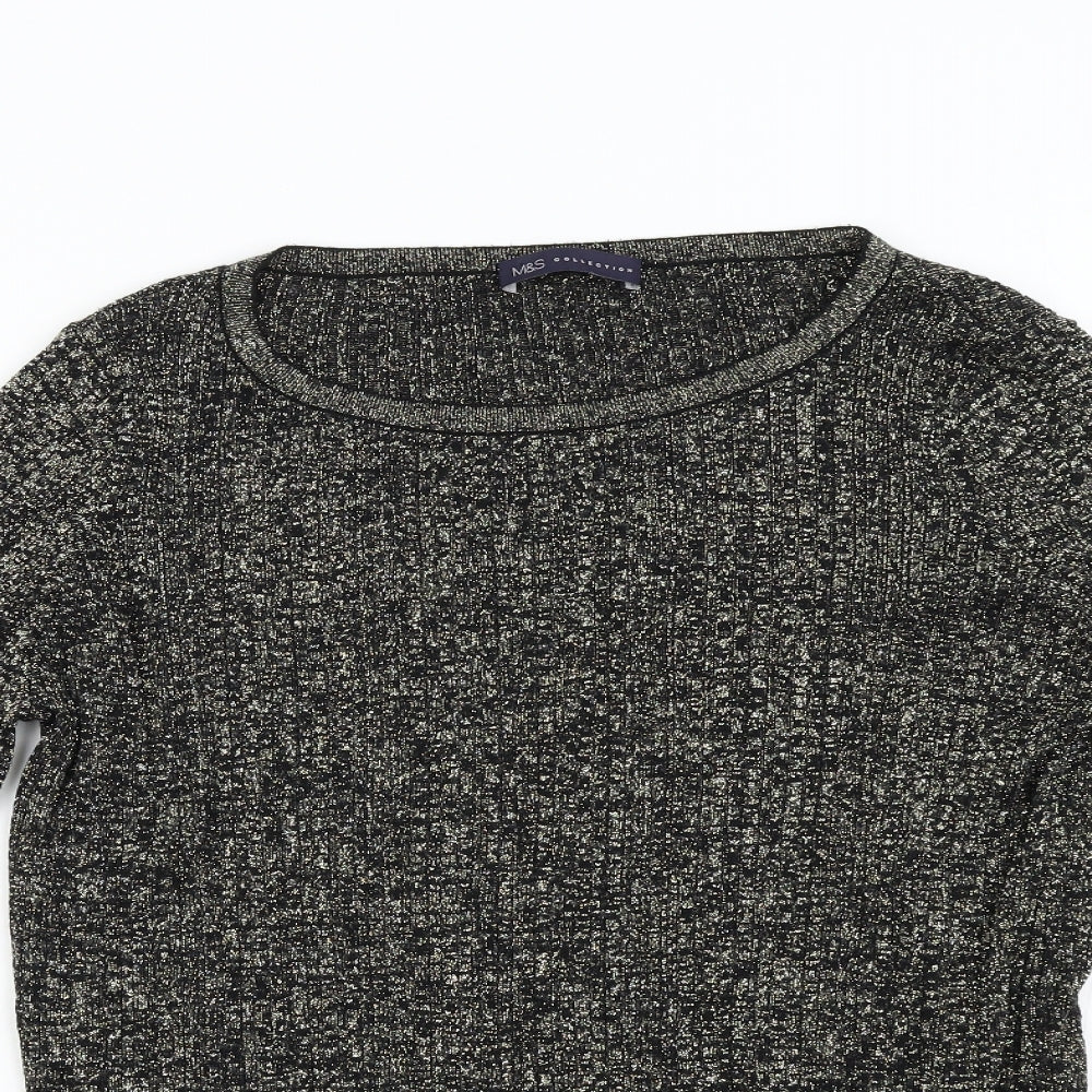 Womens UK Size L M&S Gold Pullover Jumper