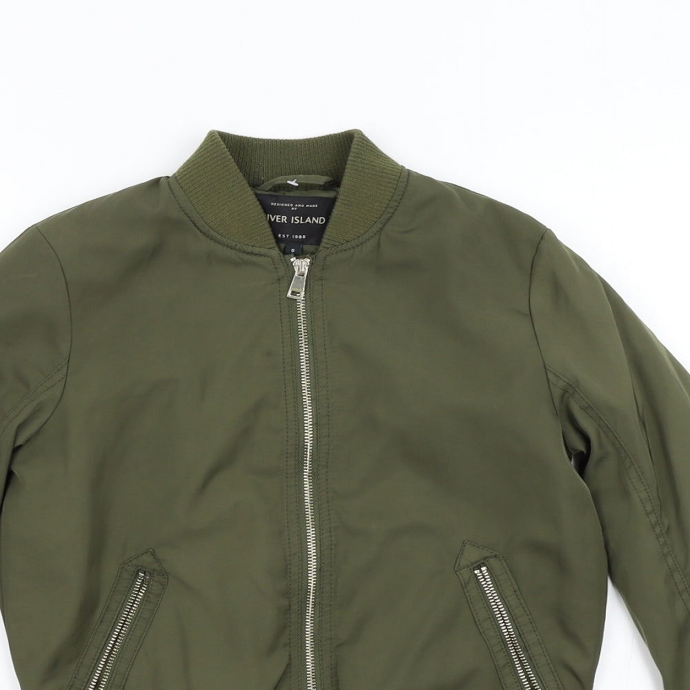 Womens UK Size 6 River Island Green Jacket