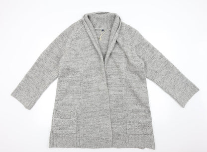 Womens UK Size 14 Cherokee Grey Cardigan Jumper