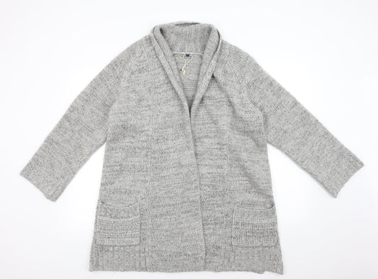 Womens UK Size 14 Cherokee Grey Cardigan Jumper