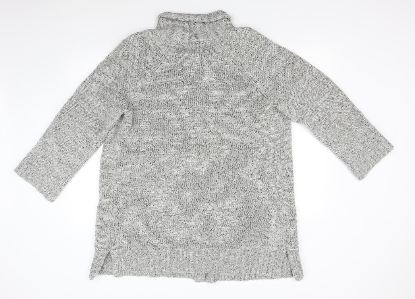 Womens UK Size 14 Cherokee Grey Cardigan Jumper
