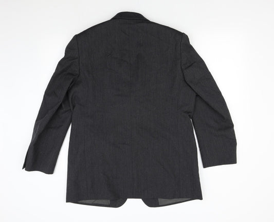 Woven Mens Grey   Jacket Suit Jacket Size 40