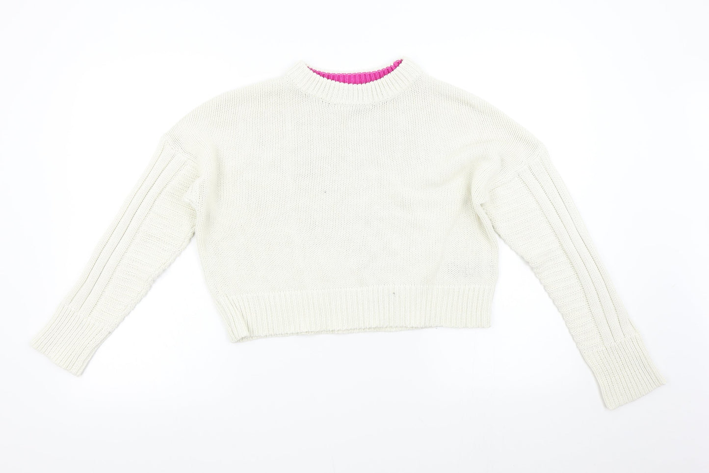 Womens UK Size S Topshop Ivory Pullover Jumper