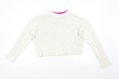 Womens UK Size S Topshop Ivory Pullover Jumper