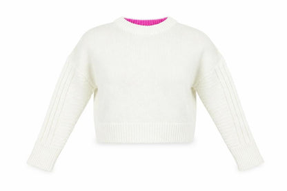 Womens UK Size S Topshop Ivory Pullover Jumper