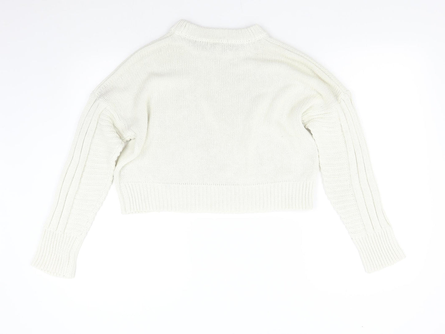 Womens UK Size S Topshop Ivory Pullover Jumper