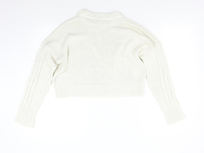 Womens UK Size S Topshop Ivory Pullover Jumper