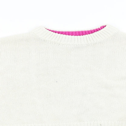 Womens UK Size S Topshop Ivory Pullover Jumper