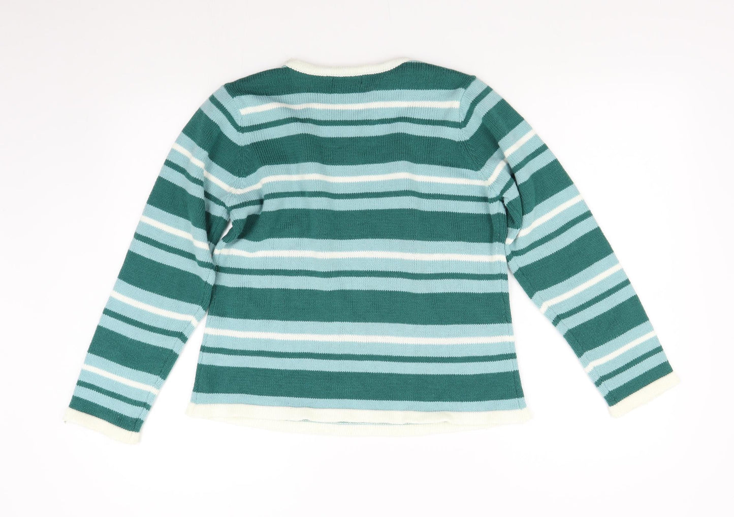 Womens UK Size S BM Green Pullover Jumper