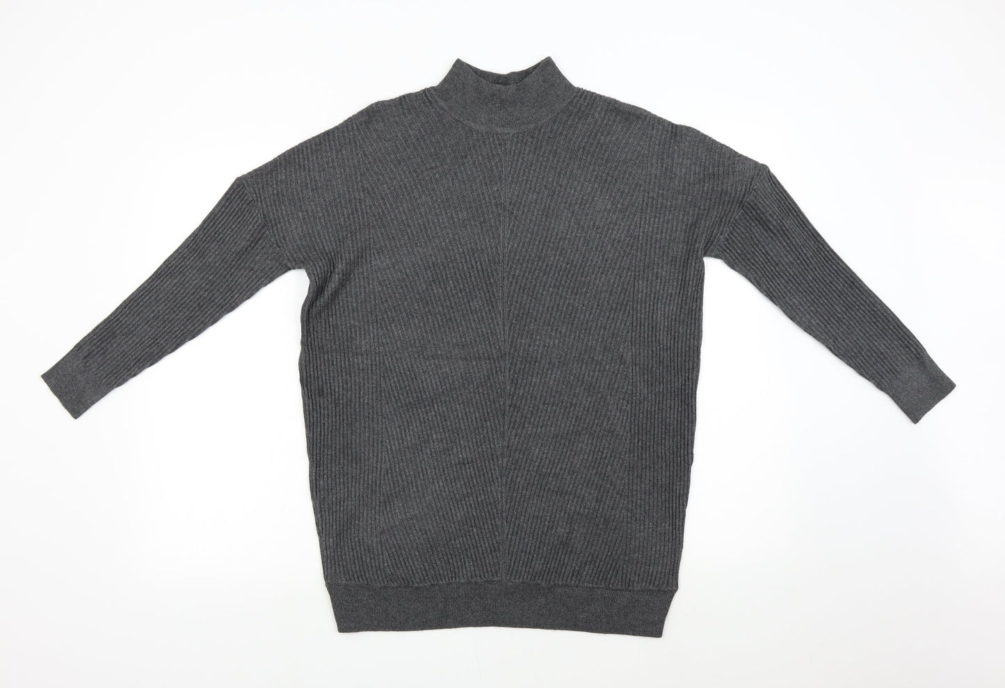 Womens UK Size 10 M&Co Grey Pullover Jumper