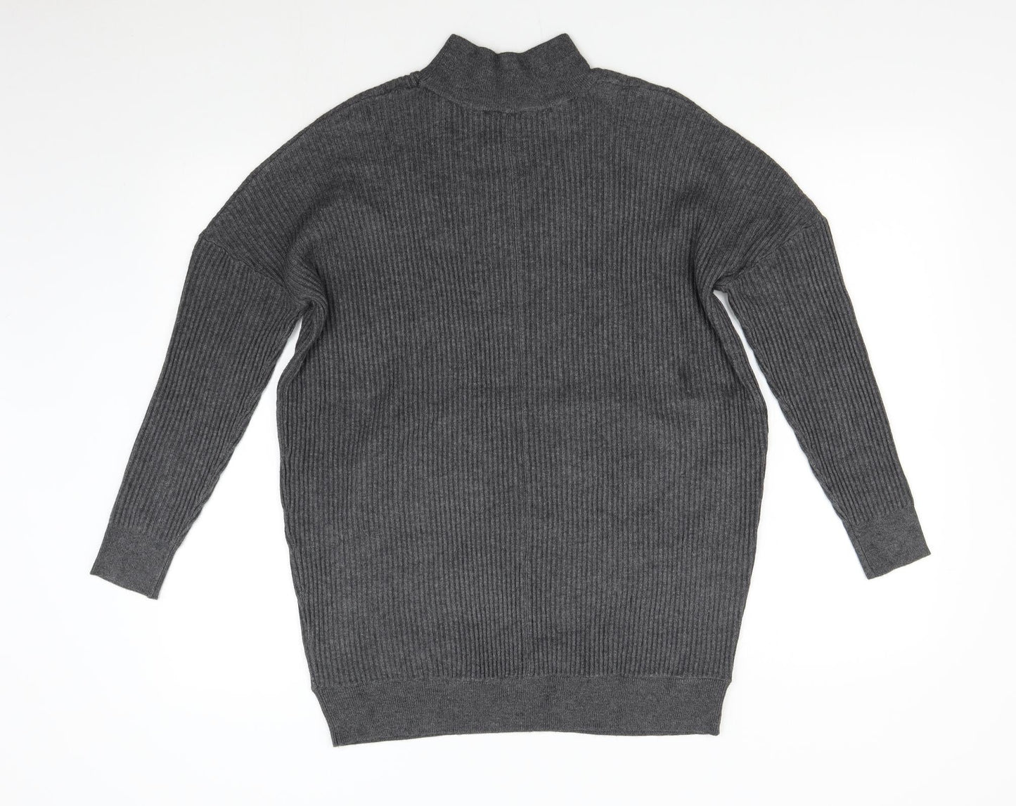 Womens UK Size 10 M&Co Grey Pullover Jumper